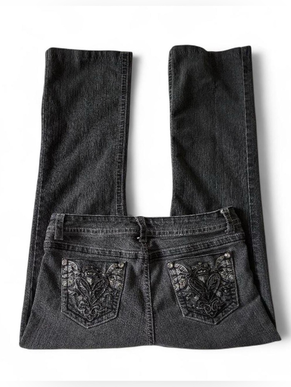 Roadrunner black straight leg jeans